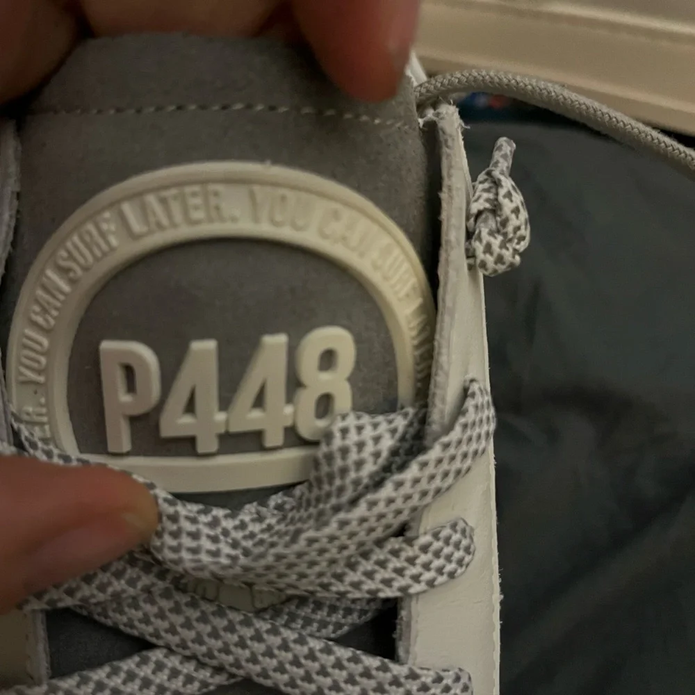 P448 brand new white and Gray Sneakers size 41 women’s 10 men’s 8 1/2 - Picture 5 of 10